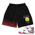 Air Tech Challenge 2 "Hot Lava" Tech Mesh Shorts - Sneaker Tees to match Air Jordan Sneakers