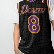 Black Mamba "Domin8 24/7" Basketball Jersey - Sneaker Tees to match Air Jordan Sneakers