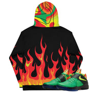 KD Weatherman "Fire & Rain" Hoodie - Sneaker Tees to match Air Jordan Sneakers