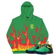 KD Weatherman "Flames" Hoodie - Sneaker Tees to match Air Jordan Sneakers