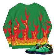 KD Weatherman "Flames" Sweatshirt - Sneaker Tees to match Air Jordan Sneakers