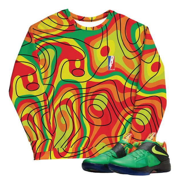 KD Weatherman "Radar" Sweatshirt - Sneaker Tees to match Air Jordan Sneakers