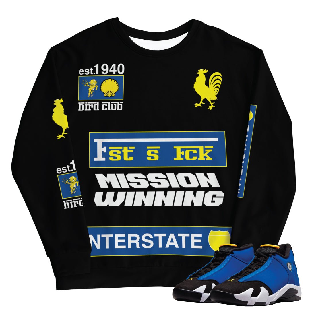 Retro 14 Laney Sweatshirt - Sneaker Tees to match Air Jordan Sneakers
