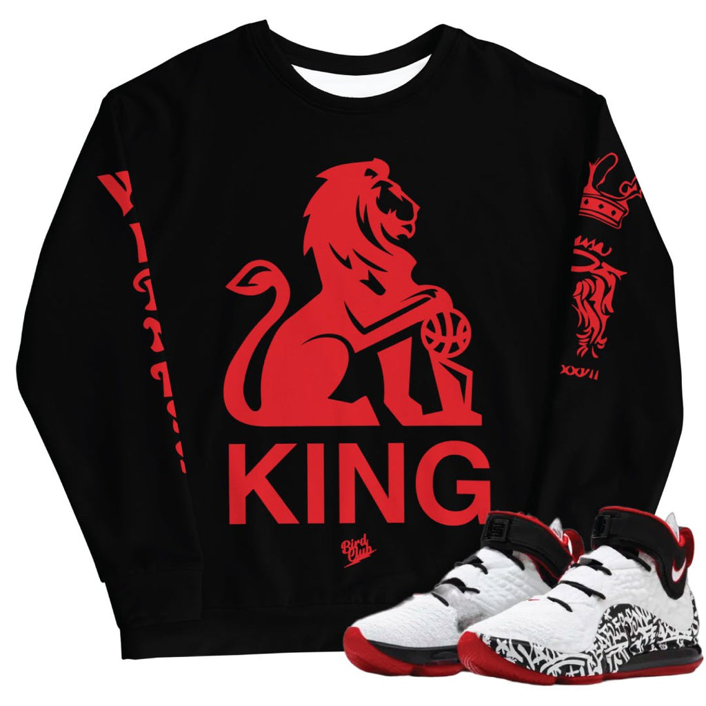 LEBRON 4 GRAFFITI TATTOO SWEATSHIRT - Sneaker Tees to match Air Jordan Sneakers
