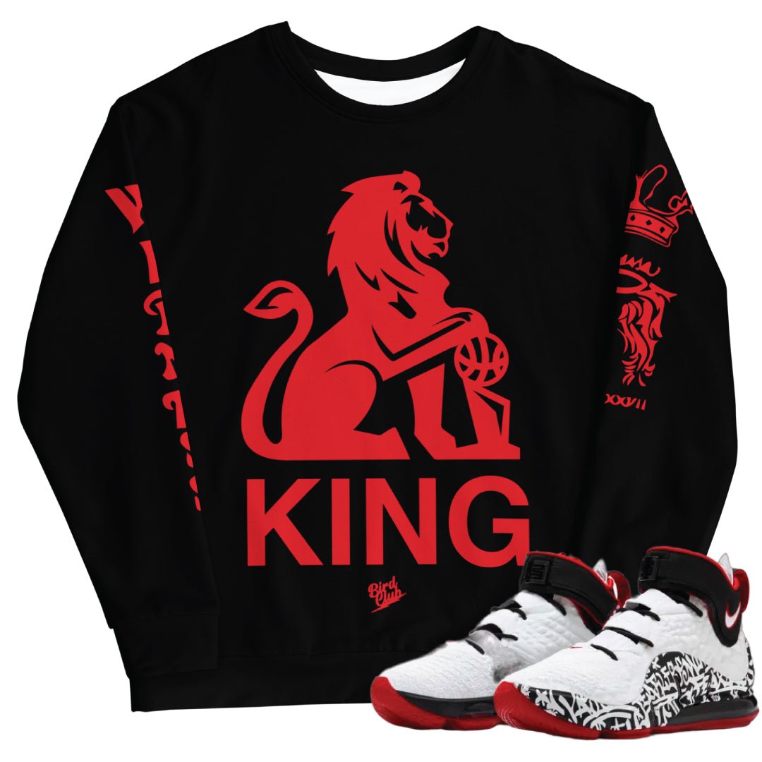 LEBRON 4 GRAFFITI TATTOO SWEATSHIRT - Sneaker Tees to match Air Jordan Sneakers
