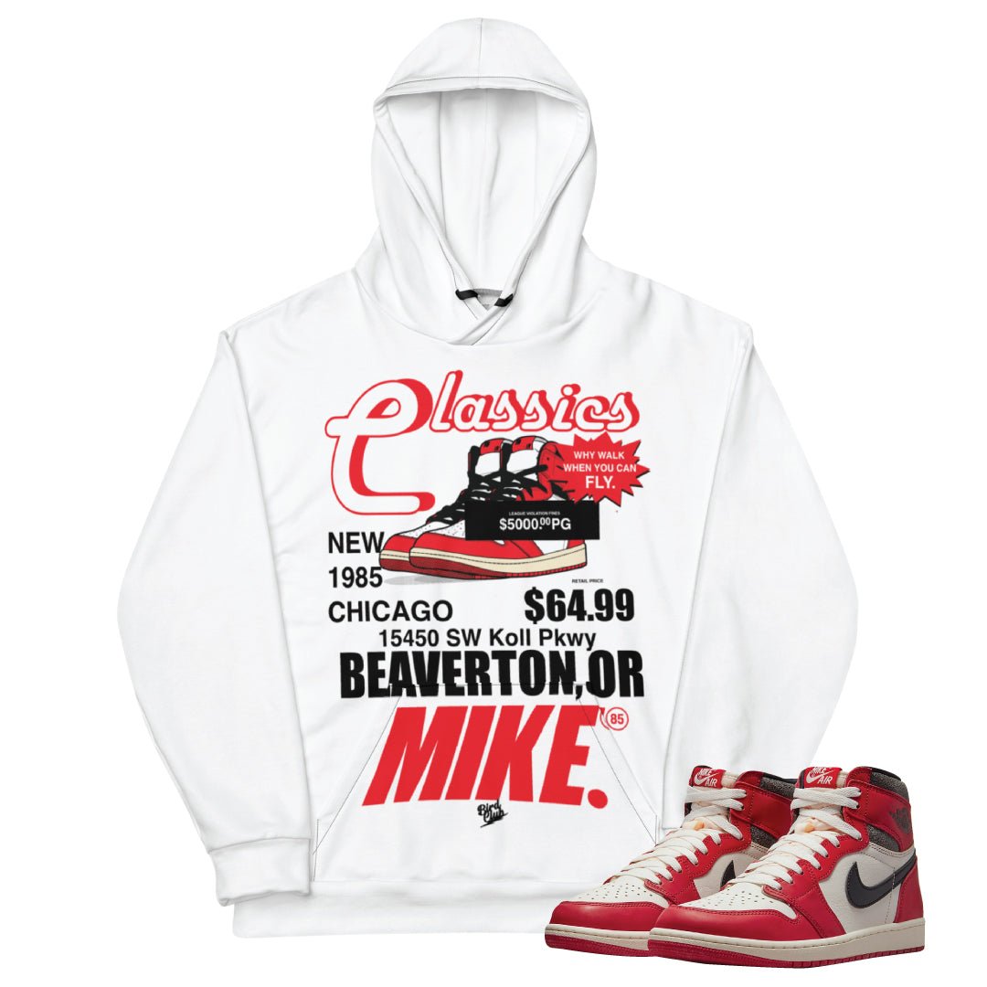 Retro 1 "Lost & Found" Hoodie - Sneaker Tees to match Air Jordan Sneakers