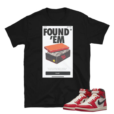 Retro 1 "Lost & Found" Shirt - Sneaker Tees to match Air Jordan Sneakers