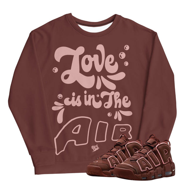 Air More Uptempo Valentines Sweatshirt - Sneaker Tees to match Air Jordan Sneakers