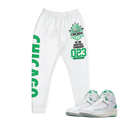 Retro 2 Lucky Green Joggers - Sneaker Tees to match Air Jordan Sneakers