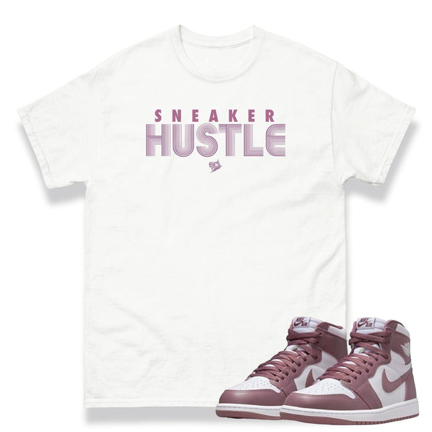 Retro 1 OG Mauve "Hustle" Shirt - Sneaker Tees to match Air Jordan Sneakers