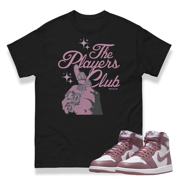 Retro 1 "Mauve" Player's Club Shirt - Sneaker Tees to match Air Jordan Sneakers