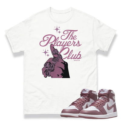 Retro 1 "Mauve" Player's Club Shirt - Sneaker Tees to match Air Jordan Sneakers