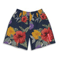 Floral Mesh Print Athletic Shorts - Sneaker Tees to match Air Jordan Sneakers