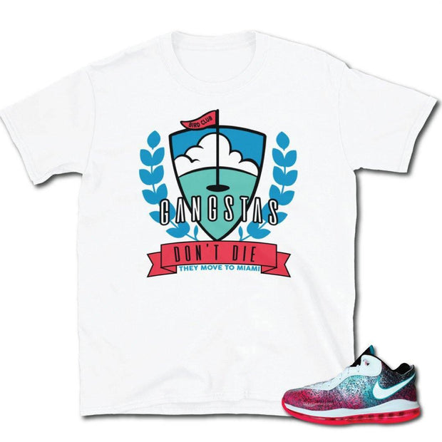 "Miami Nights" Lebron 8 Shirt - Sneaker Tees to match Air Jordan Sneakers