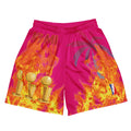 MIAMI FLAMES HEAT MESH SHORTS - Sneaker Tees to match Air Jordan Sneakers