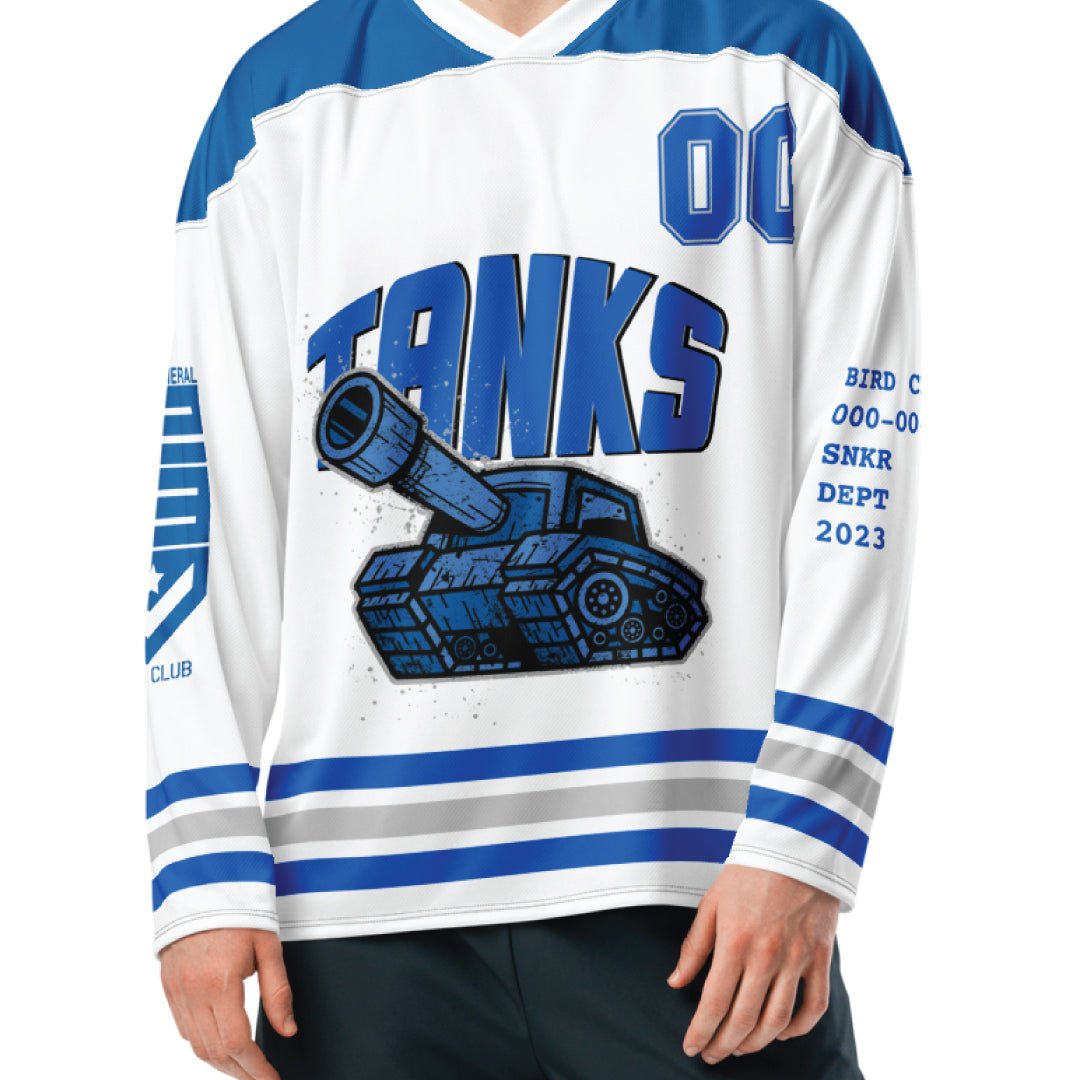 Retro 4 Military Blue Hockey-Style Jersey