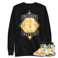 Retro 6 Yellow Ochre AJ23 Sweatshirt - Sneaker Tees to match Air Jordan Sneakers
