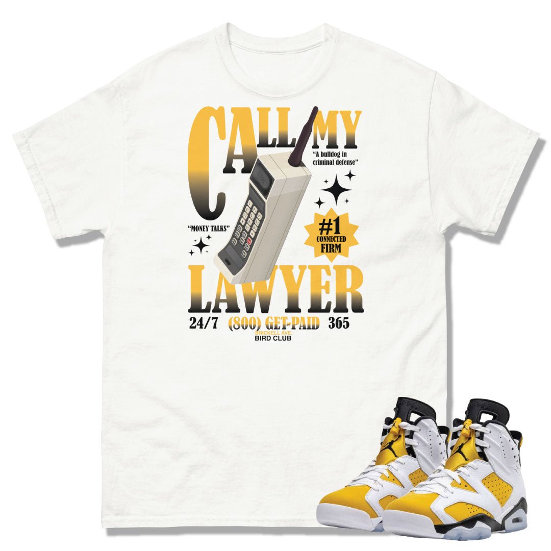 Retro 6 Yellow Ochre Shirt - Sneaker Tees to match Air Jordan Sneakers