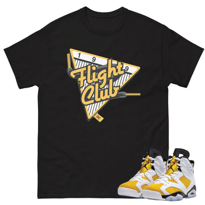 Retro 6 Yellow Ochre "Flight Club" Shirt - Sneaker Tees to match Air Jordan Sneakers