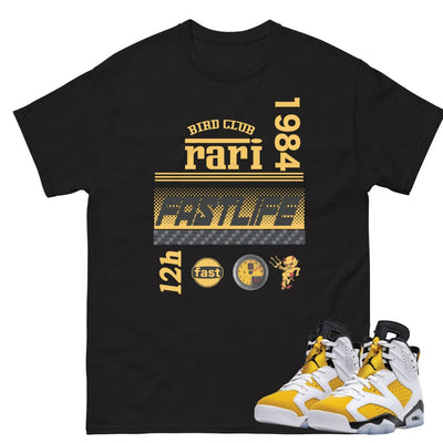 Retro 6 Yellow Ochre "Rari" Shirt - Sneaker Tees to match Air Jordan Sneakers