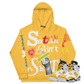 Retro 6 Yellow Ochre "Satan aint Sh*t" Hoodie - Sneaker Tees to match Air Jordan Sneakers