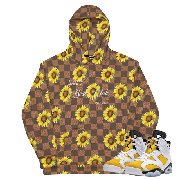 Retro 6 Yellow Ochre "Sunflower" Hoodie - Sneaker Tees to match Air Jordan Sneakers