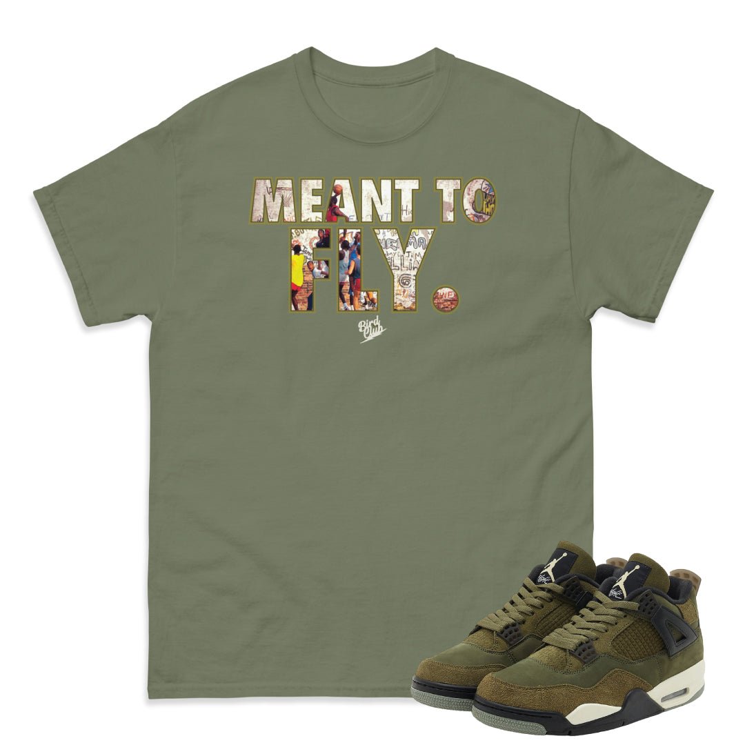 RETRO 4 CRAFT "MEDIUM OLIVE" SHIRT - Sneaker Tees to match Air Jordan Sneakers