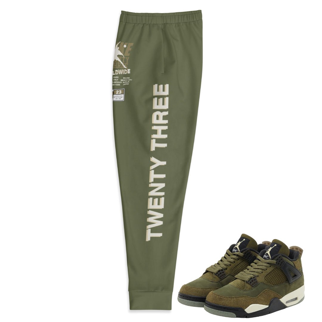 RETRO 4 CRAFT "WORLDWIDE" JOGGERS - Sneaker Tees to match Air Jordan Sneakers