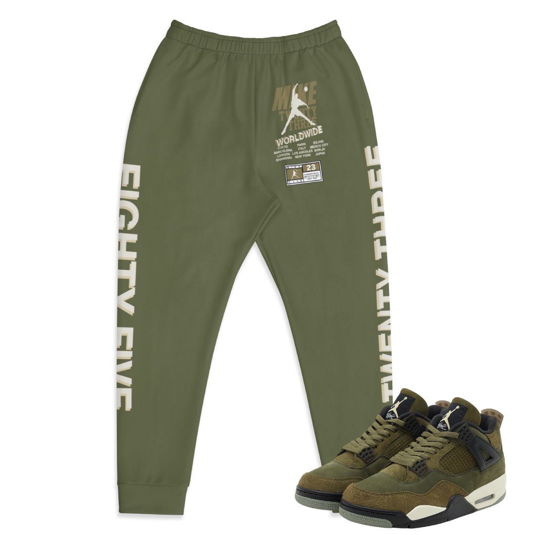 RETRO 4 CRAFT "WORLDWIDE" JOGGERS - Sneaker Tees to match Air Jordan Sneakers