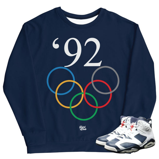Retro 6 Olympic 1992 Rings Sweater