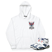 Retro 6 Olympic Dream Team American Eagle Hoodie (White)