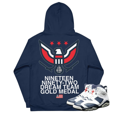 Retro 6 Olympic Dream Team American Eagle Hoodie