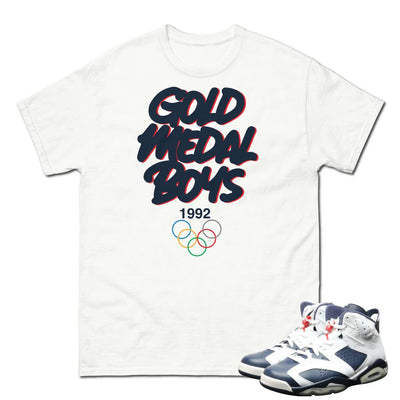 Retro 6 Olympic Gold Medal Boys Shirt