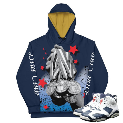 Retro 6 Olympic Dream Team Gold Medals Hoodie