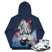Retro 6 Olympic Dream Team Gold Medals Hoodie