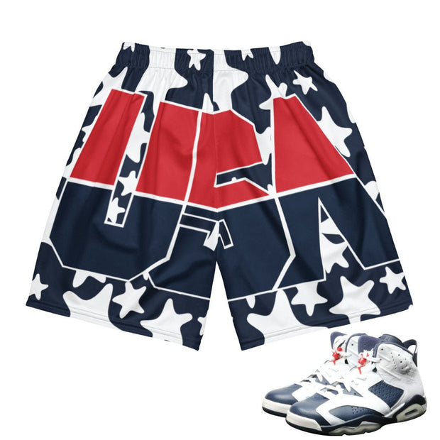 Retro 6 Olympic Dream Team USA Mesh Shorts