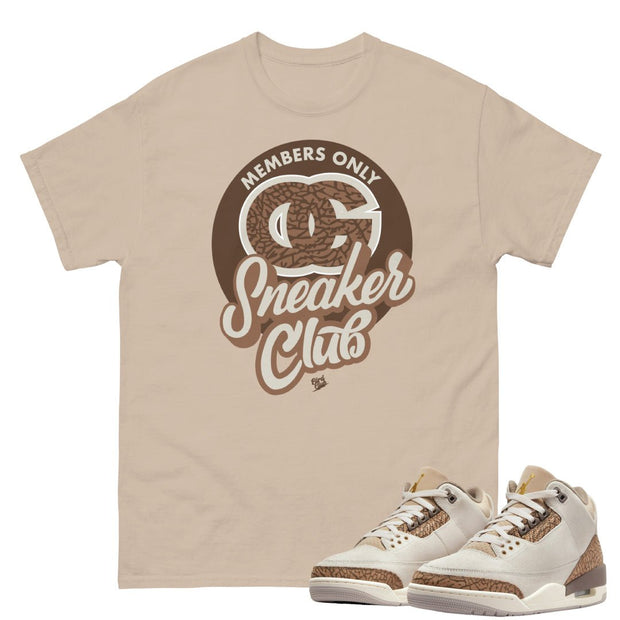 Retro 3 "Orewood Palomino" Sneaker Club Shirt - Sneaker Tees to match Air Jordan Sneakers