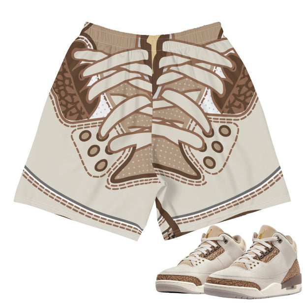 Retro 3 "Orewood Palomino" Athletic Shorts - Sneaker Tees to match Air Jordan Sneakers