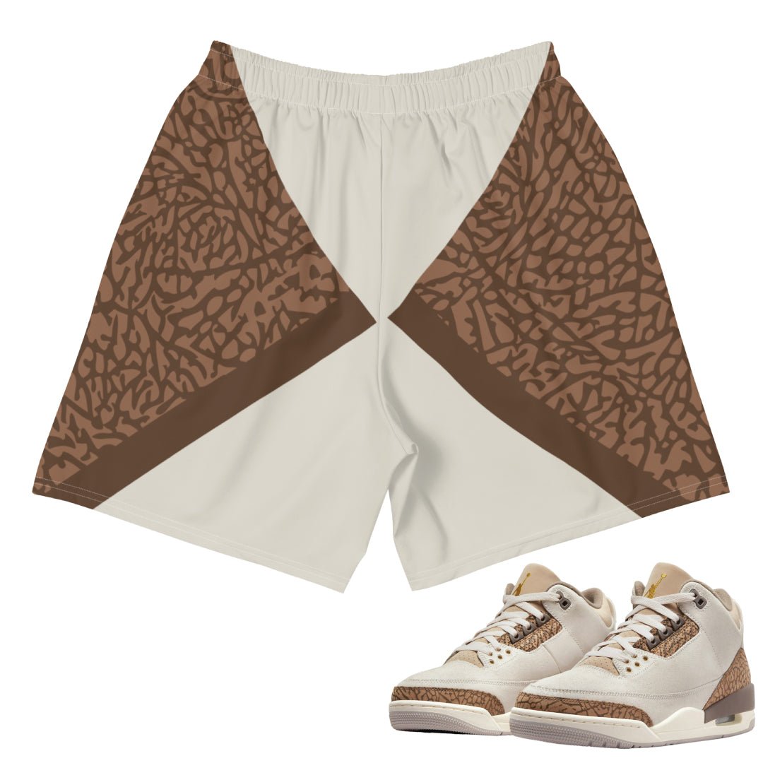 Retro 3 "Orewood Palomino" Athletic Shorts - Sneaker Tees to match Air Jordan Sneakers