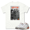 Retro 3 "Georgia Peach" Peach Basket Shirt