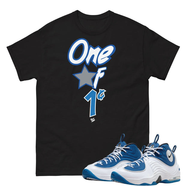 Air Penny 2 Atlantic Blue "One of 1" Shirt - Sneaker Tees to match Air Jordan Sneakers