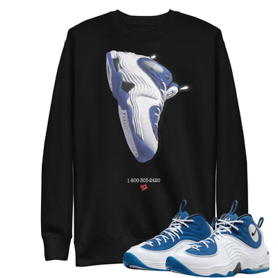 Air Penny 2 Atlantic Blue "Penny Ad" Sweatshirt - Sneaker Tees to match Air Jordan Sneakers