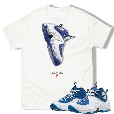 Air Penny 2 Atlantic Blue Penny Ad Shirt - Sneaker Tees to match Air Jordan Sneakers
