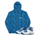 Air Penny 2 Atlantic Blue Mesh Crackle Hoodie - Sneaker Tees to match Air Jordan Sneakers