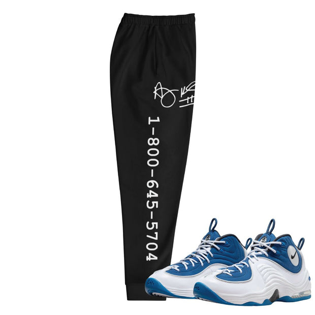 Air Penny 2 Atlantic Blue Joggers - Sneaker Tees to match Air Jordan Sneakers