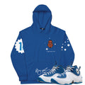 Air Penny 2 Atlantic Blue Lil Penny Logo Hoodie - Sneaker Tees to match Air Jordan Sneakers