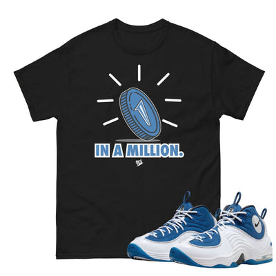 Air Penny 2 Atlantic Blue "One In a Mill" Shirt - Sneaker Tees to match Air Jordan Sneakers