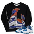 Air Penny 2 Atlantic Blue "Poster" Sweatshirt - Sneaker Tees to match Air Jordan Sneakers