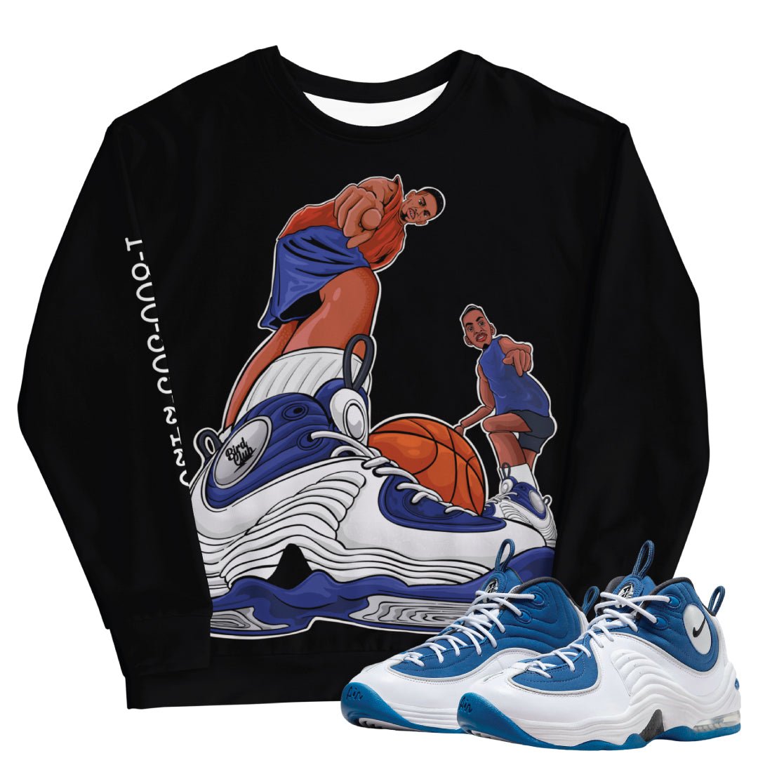 Air Penny 2 Atlantic Blue "Poster" Sweatshirt - Sneaker Tees to match Air Jordan Sneakers