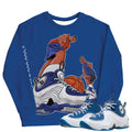Air Penny 2 Atlantic Blue "Poster" Sweatshirt - Sneaker Tees to match Air Jordan Sneakers